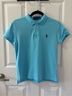 Polo Ralph Lauren Sky Blue Classic Fit Short Sleeve Polo - Women's Size Small